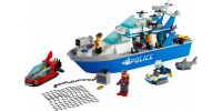 LEGO CITY Le bateau de patrouille de la police 2021